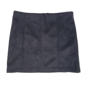 Altar'd‎ State Mini Skirt Women Large Gray High Waist Soft Faux Suede Y2K Trendy